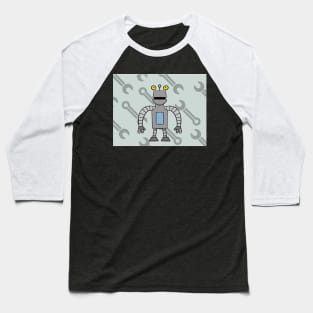 June Wrench Robot Baseball T-Shirt